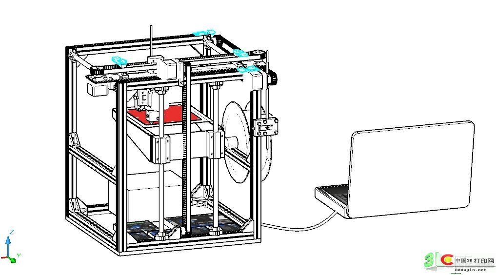 DIY全金属框架的3D打印机 - 3D网 - 3.JPG