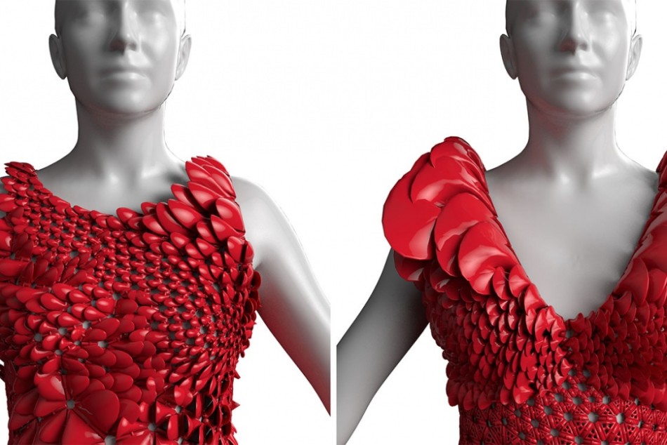 1600片拼装的超美3D打印红裙