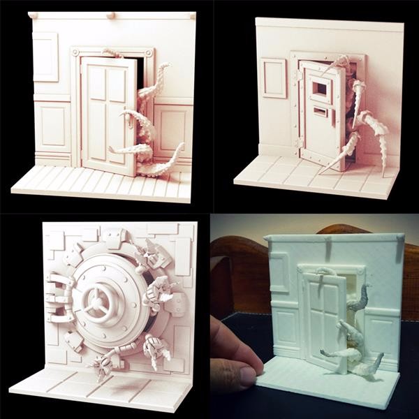 胆小勿点！3D打印还原经典恐怖小说