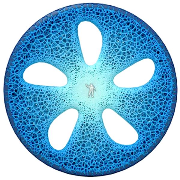 米其林展示可回收、可更换胎面的实心3D打印概念轮胎