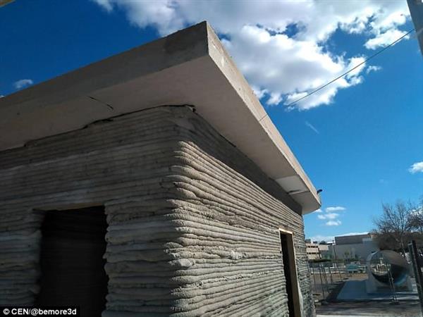 西班牙3D's concrete建筑3D打印机可以在8小时内打印平房 西班牙3D's concrete建筑3D打印机可以在8小时内打印平房