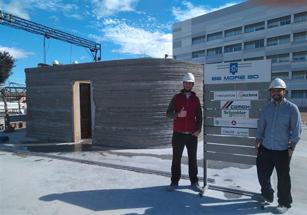 西班牙3D's concrete建筑3D打印机可以在8小时内打印平房 西班牙3D's concrete建筑3D打印机可以在8小时内打印平房