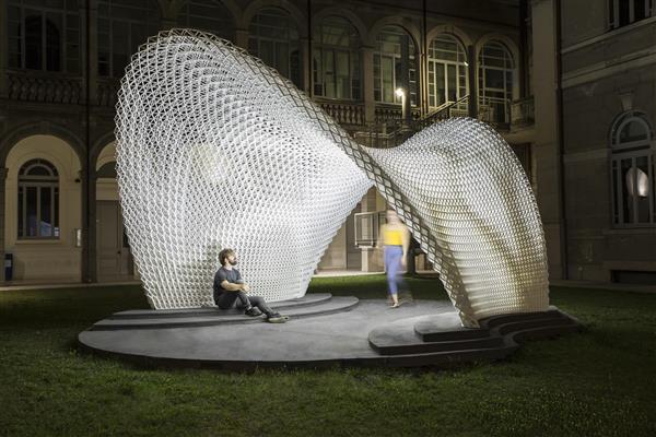 WASP建造轻量级的3D打印农场Trabeculae Pavilion WASP建造轻量级的3D打印农场Trabeculae Pavilion