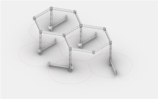 WASP发布用于建筑的模块化Crane WASP infinity 3D打印机