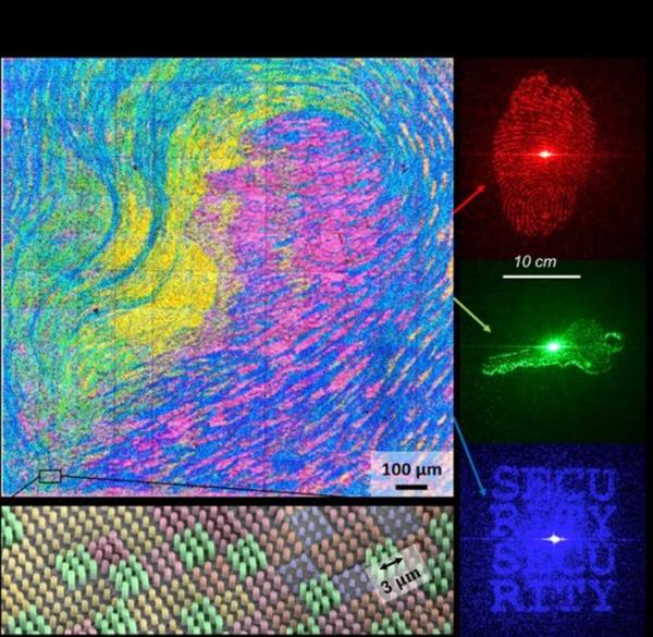 新加坡研究人员使用3D打印的纳米结构来制造防伪装置