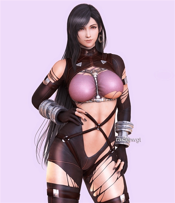 《最终幻想7》蒂法、爱丽丝万圣节3D美图:别样诱惑