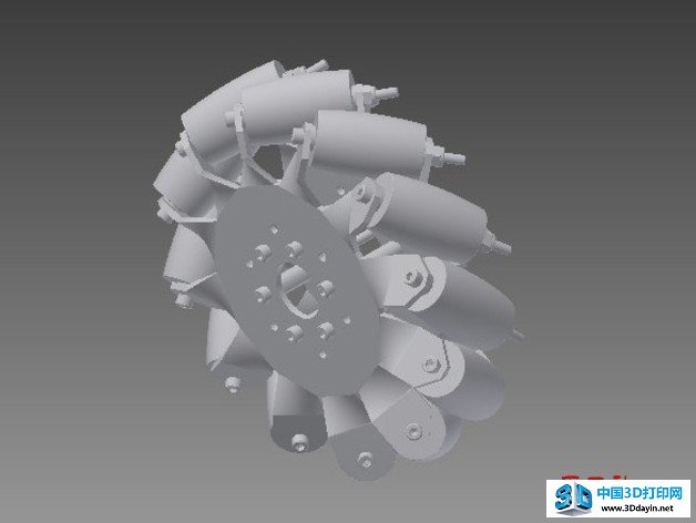完全可打印的万向轮3D模型