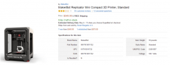 <b>Makerbot 3D打印机再降价：Replicator Mini 799美元</b>