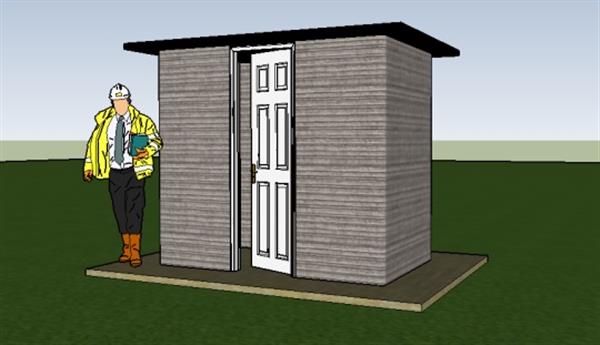 美国学生用建筑3D打印机24小时打造宜居小屋