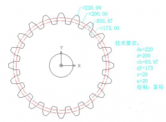 CAD实例教程：使用CAD绘制齿轮