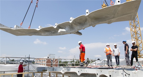 苏黎世联邦理工学院为DFAB House建造整块80平方米的3D打印天花板 苏黎世联邦理工学院为DFAB House建造整块80平方米的3D打印天花板
