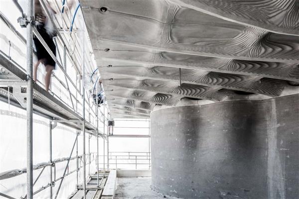 苏黎世联邦理工学院为DFAB House建造整块80平方米的3D打印天花板 苏黎世联邦理工学院为DFAB House建造整块80平方米的3D打印天花板