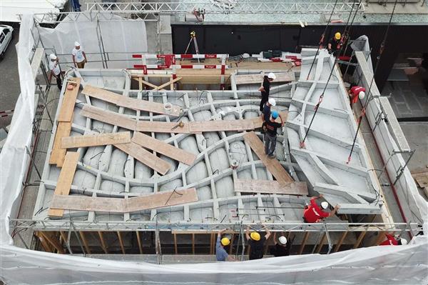 苏黎世联邦理工学院为DFAB House建造整块80平方米的3D打印天花板 苏黎世联邦理工学院为DFAB House建造整块80平方米的3D打印天花板