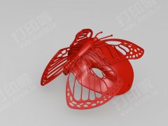 蝴蝶面具 STL文件下载（3D打印模型）