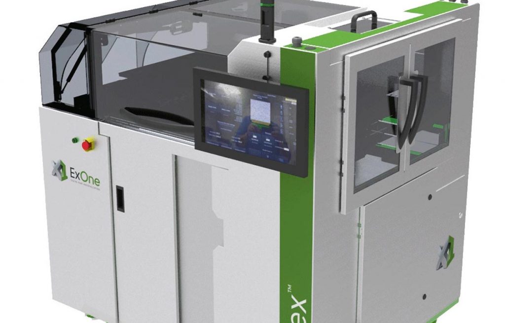 ORNL团队使用ExOne M-Flex机器(如图)开发了他们新颖的3D打印过程 ORNL团队使用ExOne M-Flex机器(如图)开发了他们新颖的3D打印过程