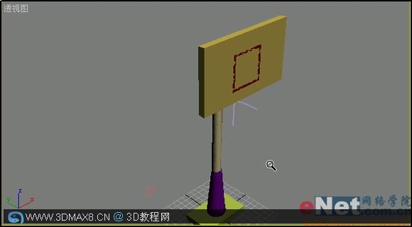 3DMAX制作篮球场建模教程