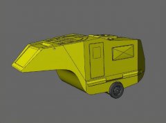 3D打印变形金刚MP21大黄蜂甲壳虫拖挂式房车