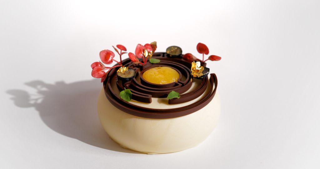 3D打印的巧克力“迷宫蛋糕“