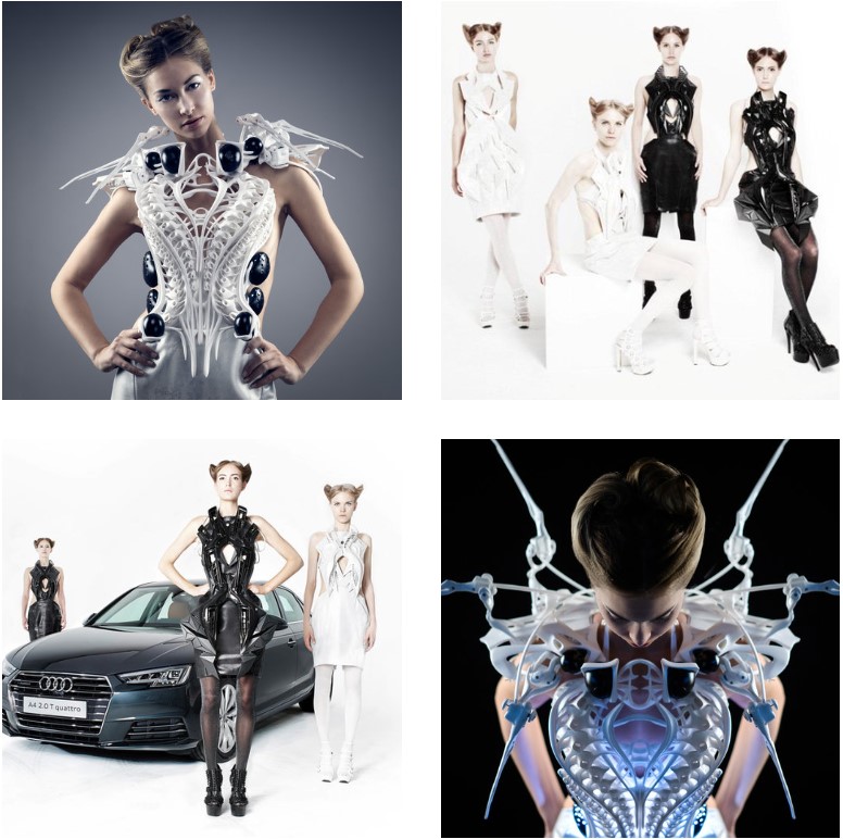 科技时装设计师 Anouk Wipprecht 采用3D打印设计时装