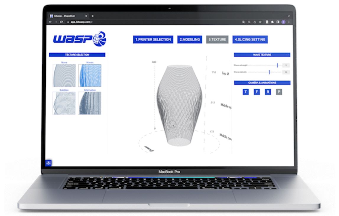 WASP推出新版本的参数化设计软件应用程序，专为粘土3D打印设计
