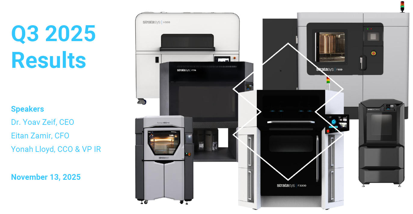 营收1.37亿美元微降,Stratasys发布2025年Q3财报,注重高价值垂直领域拓展 营收1.37亿美元微降,Stratasys发布2025年Q3财报,注重高价值垂直领域拓展